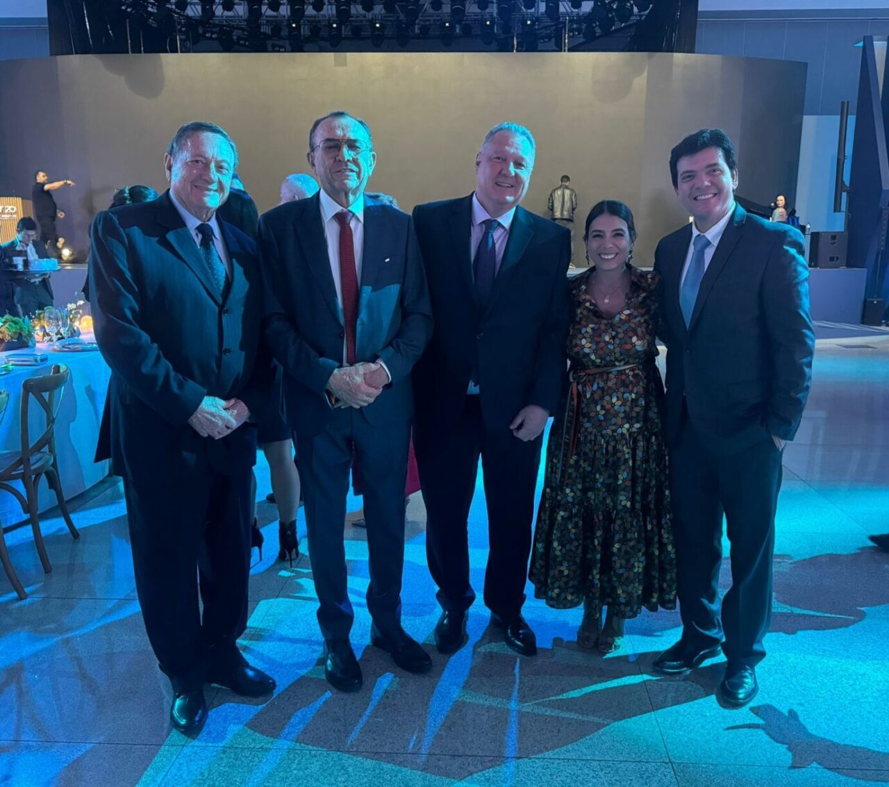 Roberto Zampini, Valter Souza, Pedro Moreira, Nicole Goulart, da CNT, e Beto.